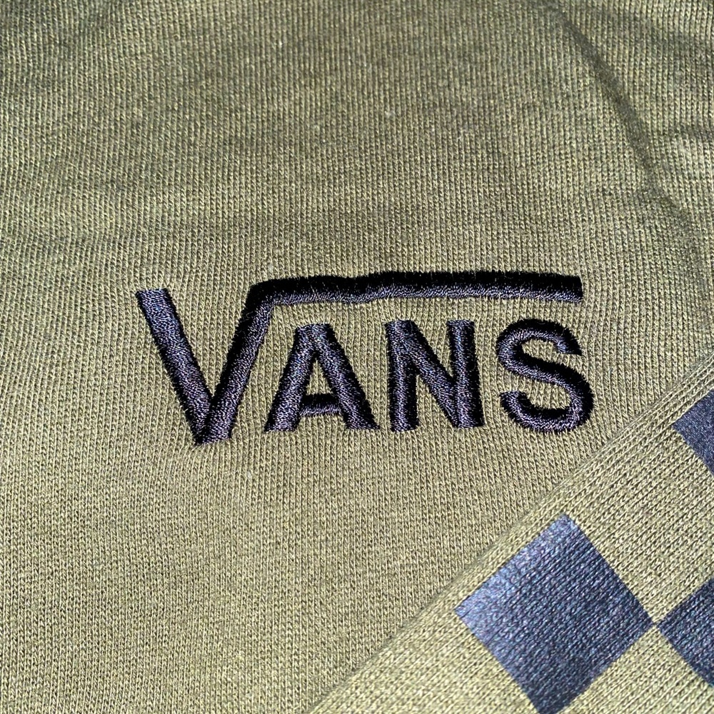 Green Vans Cropped Sweatshirt